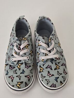 Infant Girls Size 10 Toddler Lt Blue Butterfly Vans